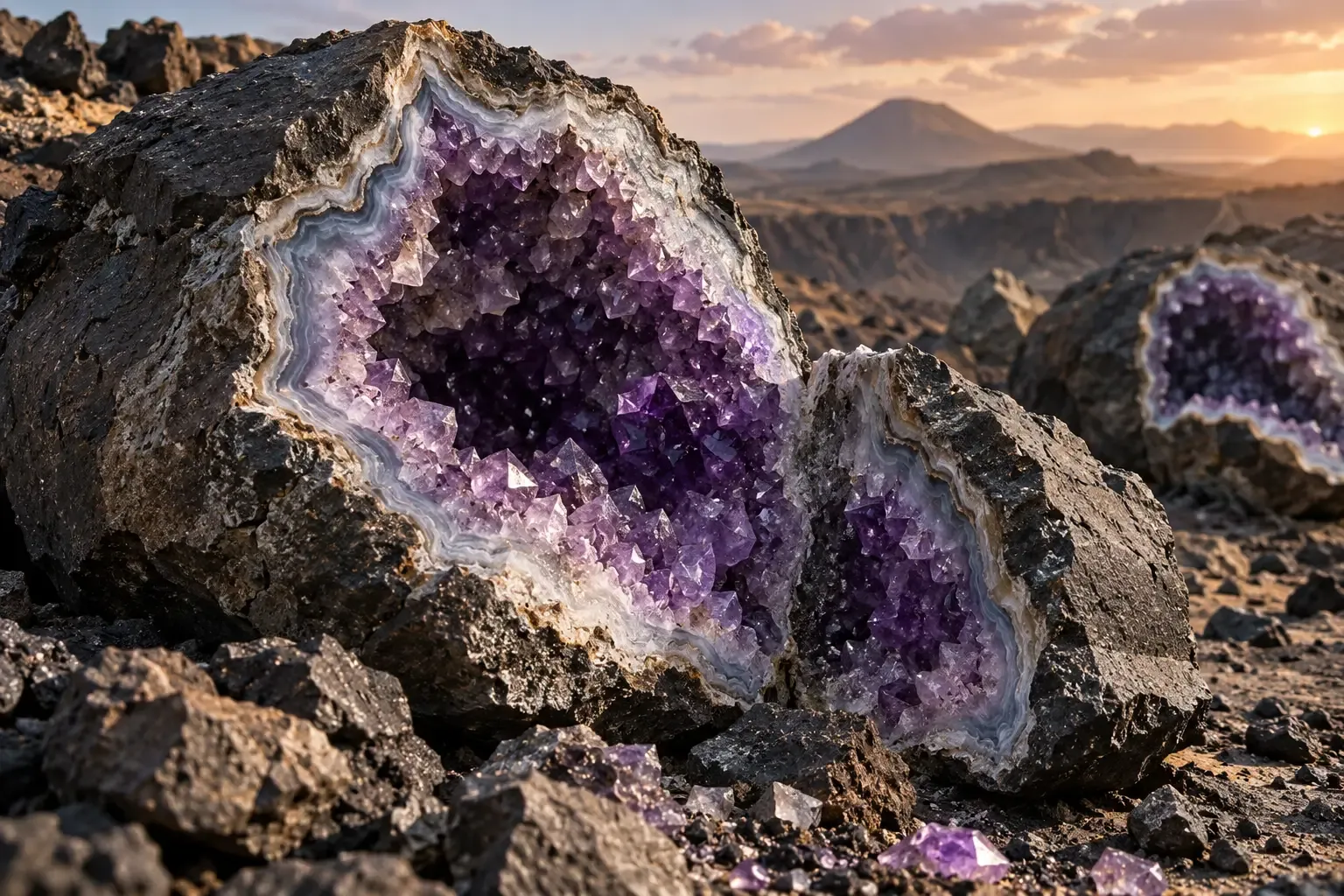 Geoda de amatista: qué es, cómo se forma y qué guarda en su interior