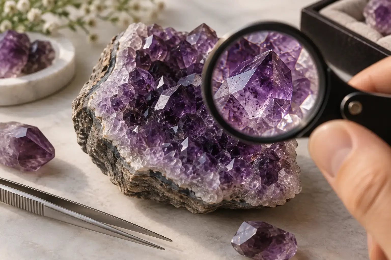 Cómo saber si una amatista es auténtica: guía para reconocer una piedra natural