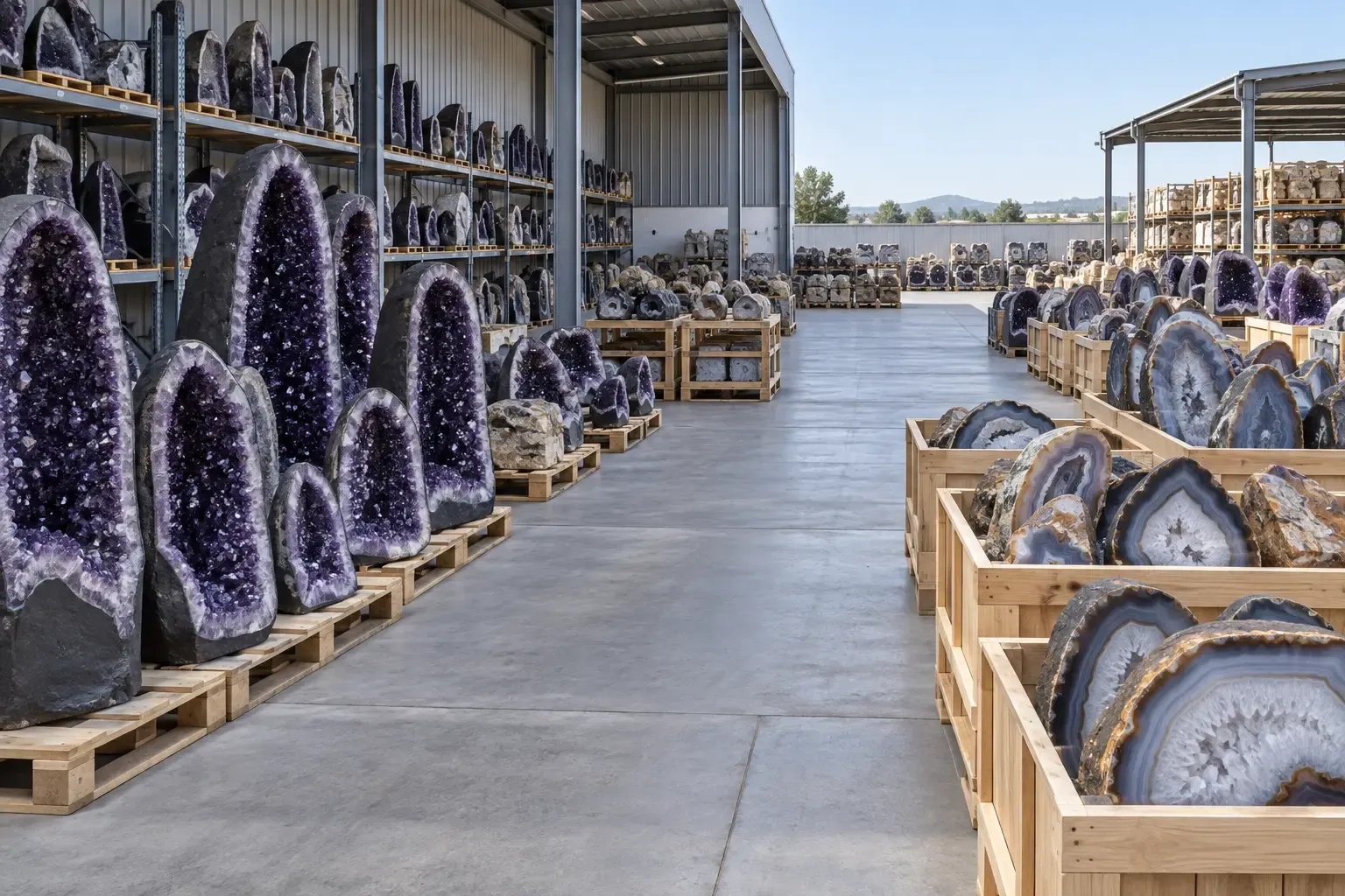 Warehouse with an available amethyst lot