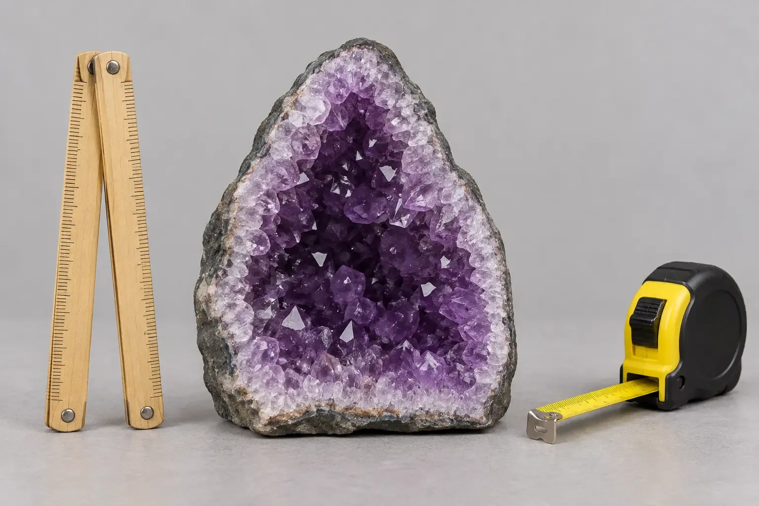 Geode dimensions and scale reference
